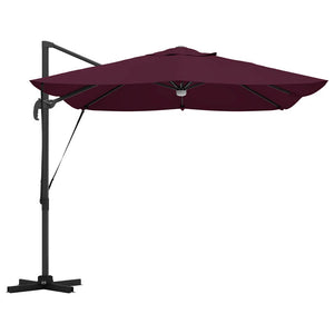 Parasol Roma a braccio Rosso e Nero 352 x 251 x 265 cm 42003365