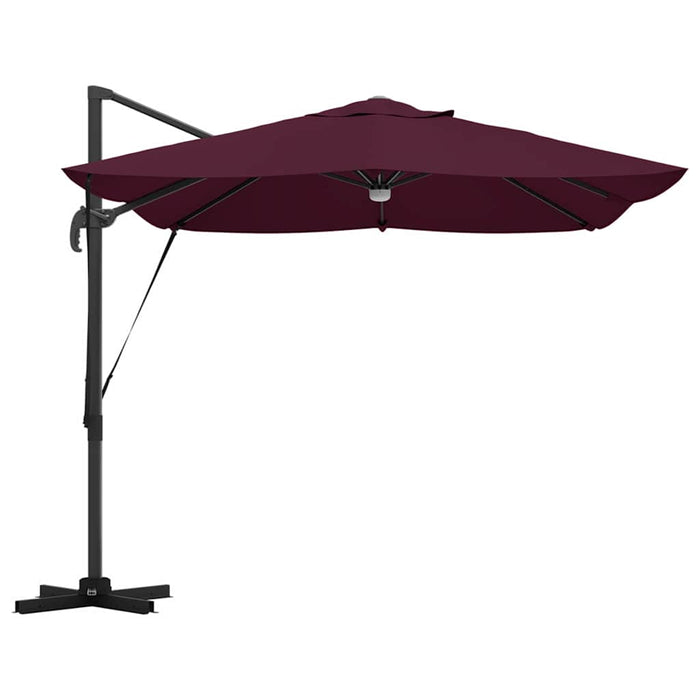 Parasol Roma a braccio Rosso e Nero 352 x 251 x 265 cm 42003365