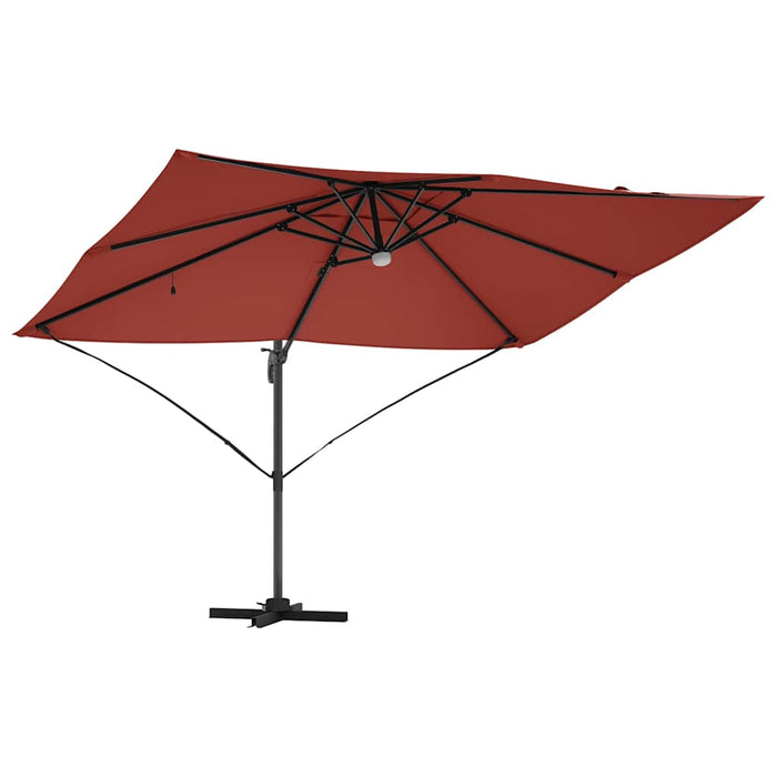 Parasol Roma a braccio Rosso e Nero 352 x 251 x 265 cm 42003366