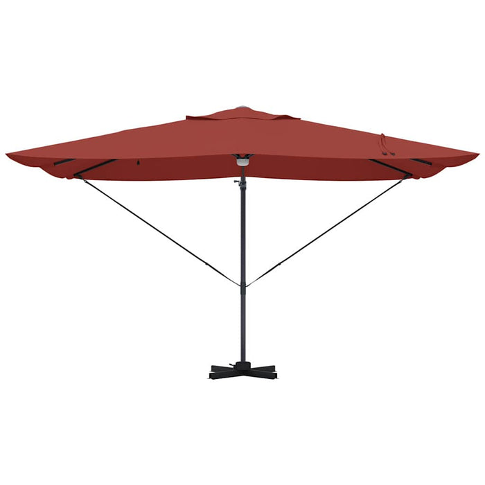 Parasol Roma a braccio Rosso e Nero 352 x 251 x 265 cm 42003366