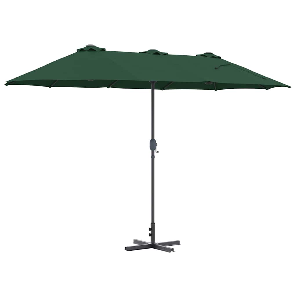 Ombrello da giardino Verde 370 x 197 x 239 cm 42003368