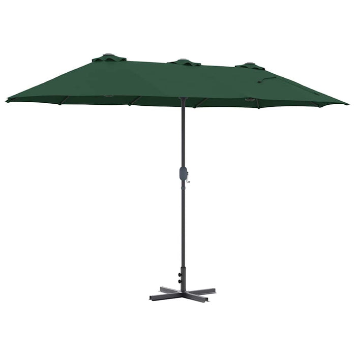 Ombrello da giardino Verde 370 x 197 x 239 cm 42003368