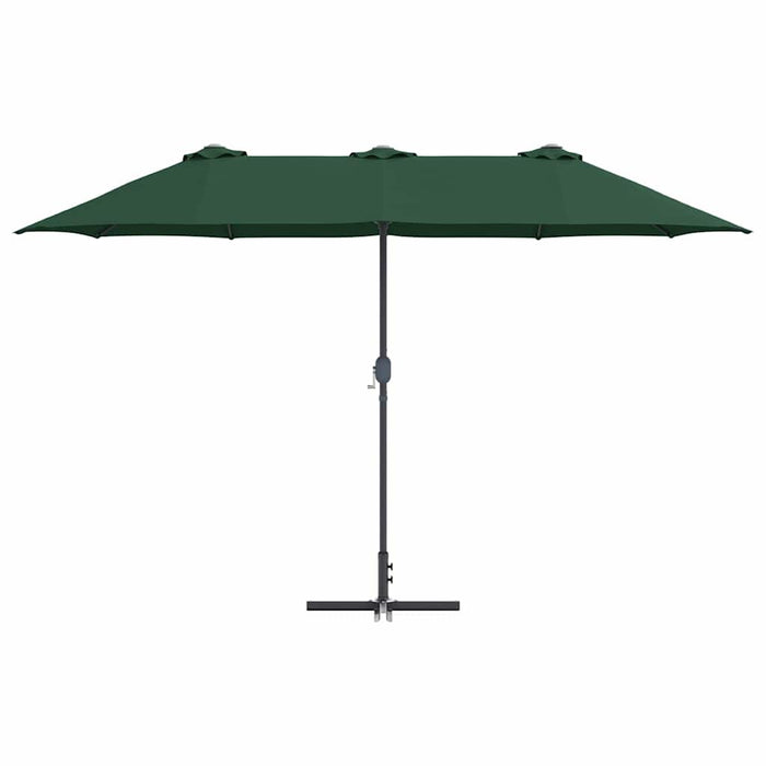 Ombrello da giardino Verde 370 x 197 x 239 cm 42003368