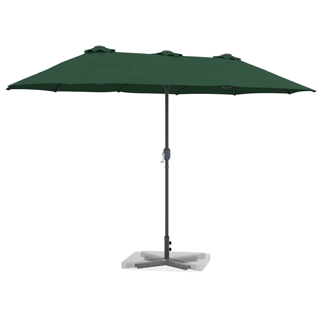 Ombrello da giardino Verde 370 x 197 x 239 cm 42003368