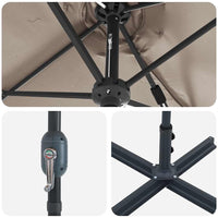 Ombrello da giardino Talpa 370 x 197 x 239 cm 42003370