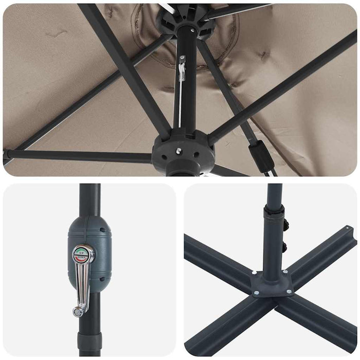 Ombrello da giardino Talpa 370 x 197 x 239 cm 42003370