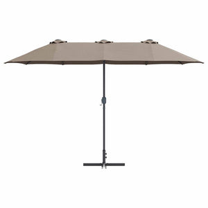 vidaXL Ombrello da giardino Talpa 370 x 197 x 239 cm