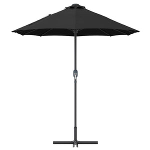 Ombrello da giardino Nero 370 x 197 x 239 cm 42003371