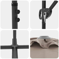 Ombrellone a braccio da giardino Talpa 372 x 198 x 243 cm 42003378