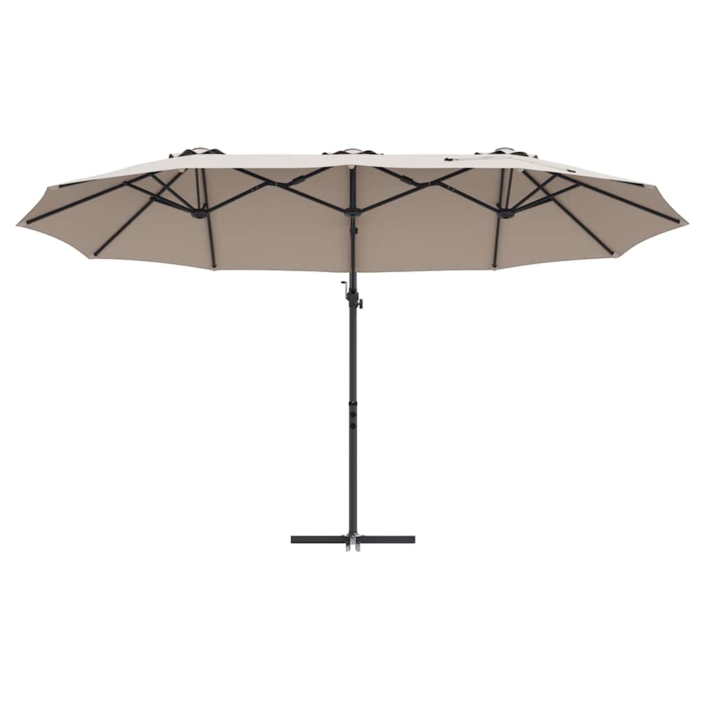 vidaXL Ombrellone a braccio da giardino Talpa 372 x 198 x 243 cm