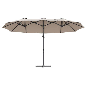 vidaXL Ombrellone a braccio da giardino Talpa 372 x 198 x 243 cm