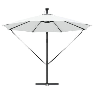 vidaXL Ombrello a bilanciere a forma di banana Sabbia