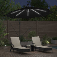 Ombrello a bilanciere a forma di banana Nero 294 x 294 x 248 cm 42003387