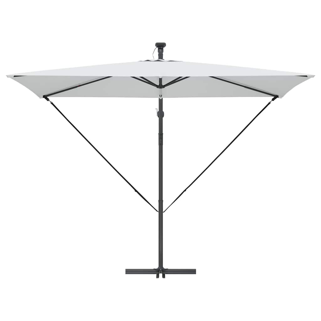 vidaXL Ombrello a bilanciere a forma di banana Sabbia