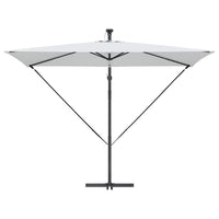 vidaXL Ombrello a bilanciere a forma di banana Sabbia