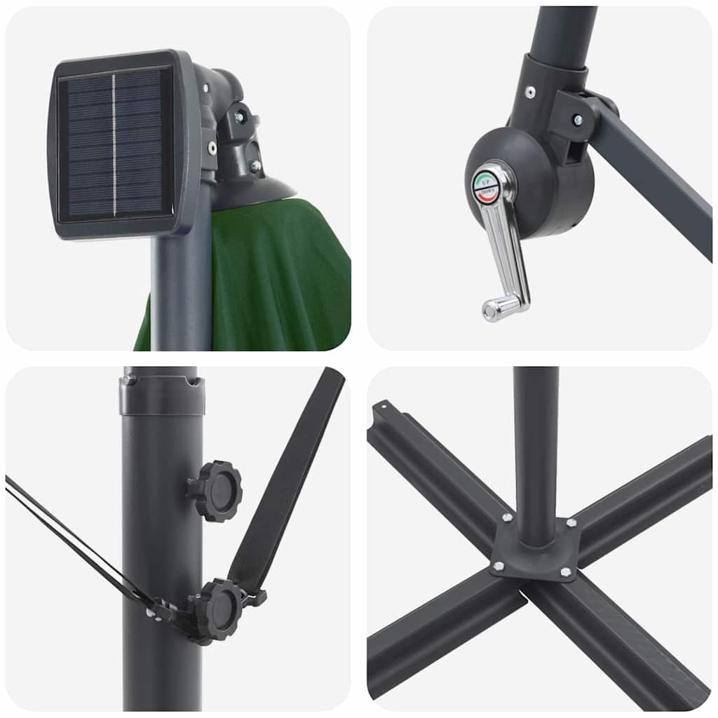 Ombrello a bilanciere a forma di banana Verde 42003392