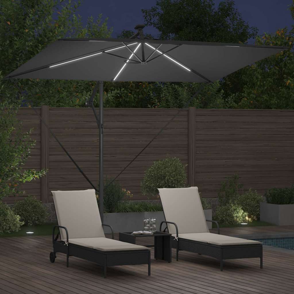 Ombrello a bilanciere a forma di banana Antracite 42003393