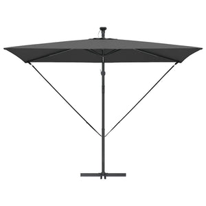 vidaXL Ombrello a bilanciere a forma di banana Antracite