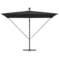 Ombrello a bilanciere a forma di banana Nero 294 x 200 x 254 cm 42003395