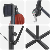 Ombrello a bilanciere a forma di banana Terracotta 42003398