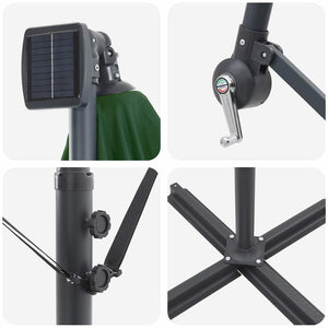 Ombrello a bilanciere a forma di banana Verde 42003400