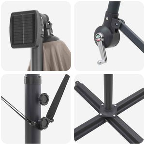 Ombrello a bilanciere a forma di banana Talpa 42003402