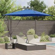 vidaXL Ombrello a bilanciere a forma di banana Blu 249 x 249 x 250 cm