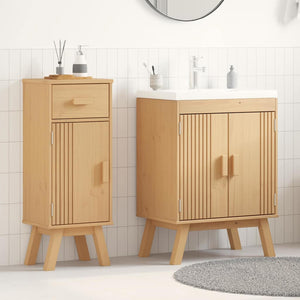 Set di Mobili da Bagno 2 pcs Marrone 114 x 43 x 73.5 cm 3334188