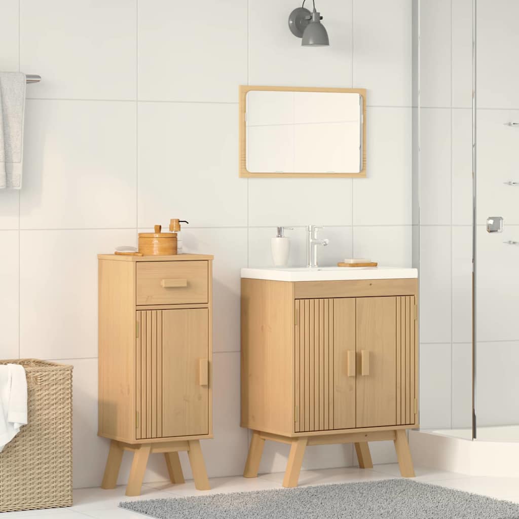 Set di Mobili da Bagno 2 pcs Marrone 114 x 43 x 73.5 cm 3334188