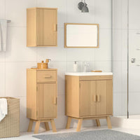 Set di Mobili da Bagno 3 pcs Marrone 114 x 43 x 73.5 cm 3334189