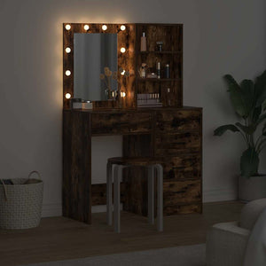 Tavolo da Trucco con cassetto 2 pcs Marrone 50 x 41 x 135 cm 3334204