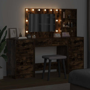 Tavolo da Trucco con cassetto 3 pcs Marrone 40 x 41 x 135 cm 3334213