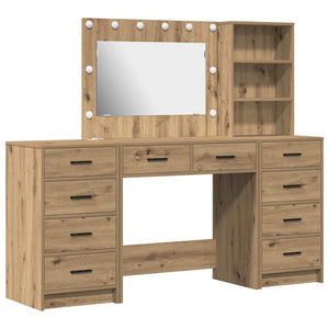 Tavolo da Trucco con cassetto 3 pcs Marrone 40 x 41 x 135 cm 3334217