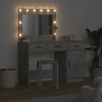 Tavolo da Trucco 2 pcs Grigio 40 x 41 x 75 cm Legno multistrato 3334230