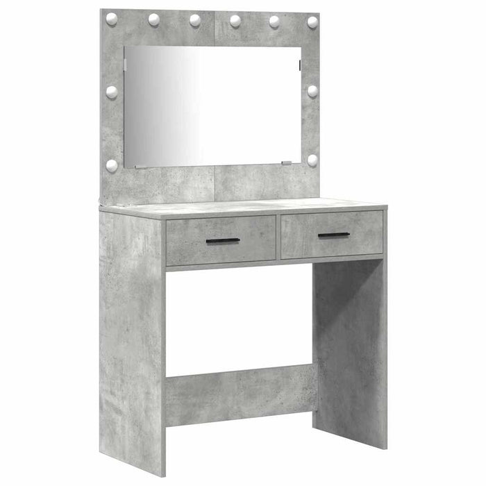 Tavolo da Trucco 2 pcs Grigio 40 x 41 x 75 cm Legno multistrato 3334230