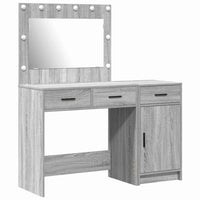 Tavolo da Trucco 2 pcs Grigio 40 x 41 x 75 cm Legno multistrato 3334232
