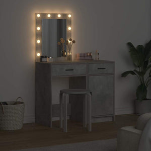 Tavolo da Trucco con cassetto 2 pcs Grigio 50 x 41 x 135 cm 3334239