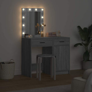 Tavolo da Trucco con cassetto 2 pcs Grigio 50 x 41 x 135 cm 3334241