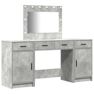 Tavolo da Trucco 3 pcs Grigio 40 x 41 x 75 cm Legno multistrato 3334248