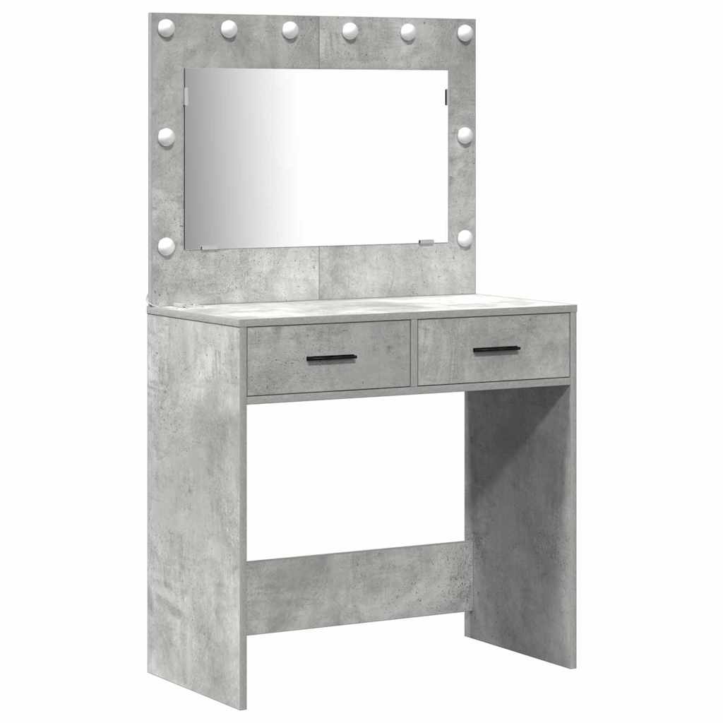 Tavolo da Trucco 3 pcs Grigio 40 x 41 x 75 cm Legno multistrato 3334248