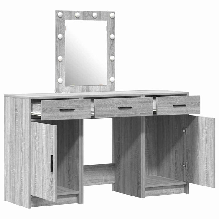 Tavolo da Trucco Grigio 50 x 41 x 135 cm Legno multistrato 3334259
