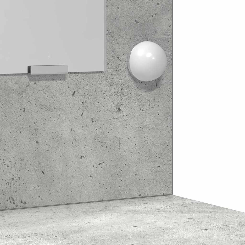 Set Tavolo da Trucco 3 pcs Grigio cemento 78.5 x 41 x 135 cm 3334284