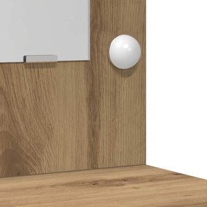 Set Tavolo da Trucco con cassetto 3 pcs rovere artigianale 3334289