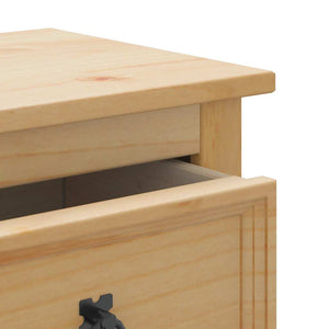 Set Mobili da Bagno 2 pz Corona in Legno Massello di Pino 3334636