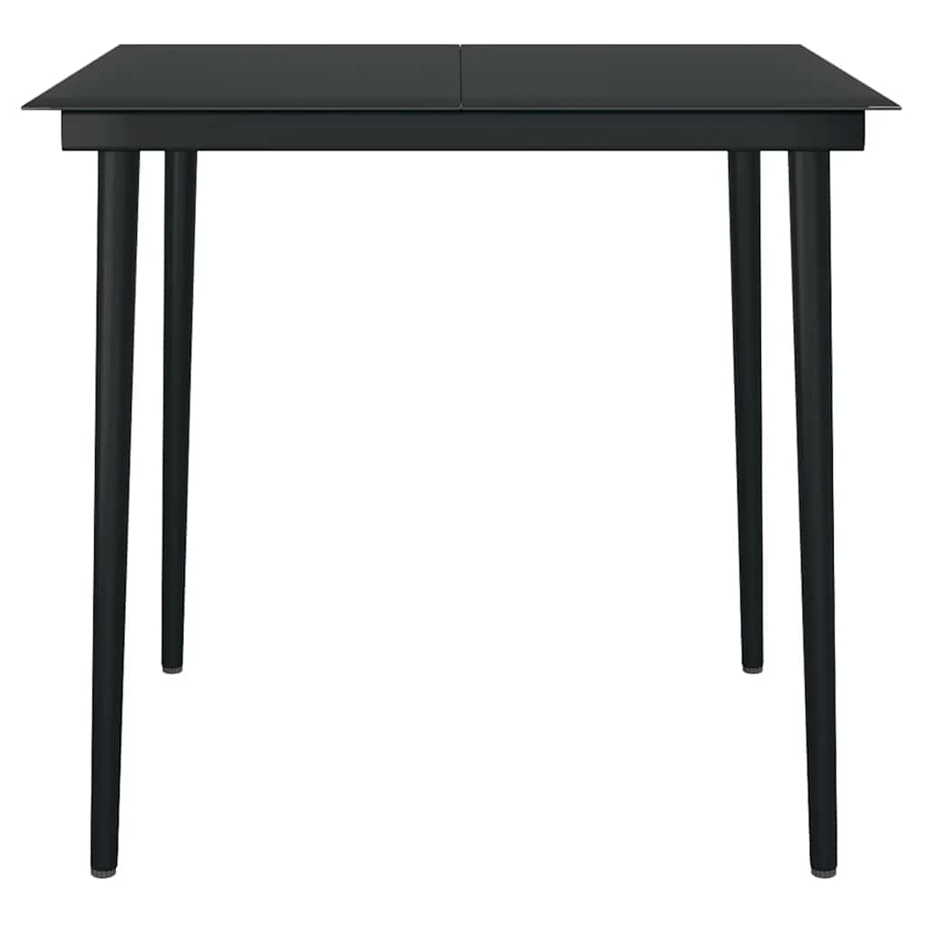 Set da Pranzo da Giardino con Cuscini 5 pz Polyrattan Vetro 3334465