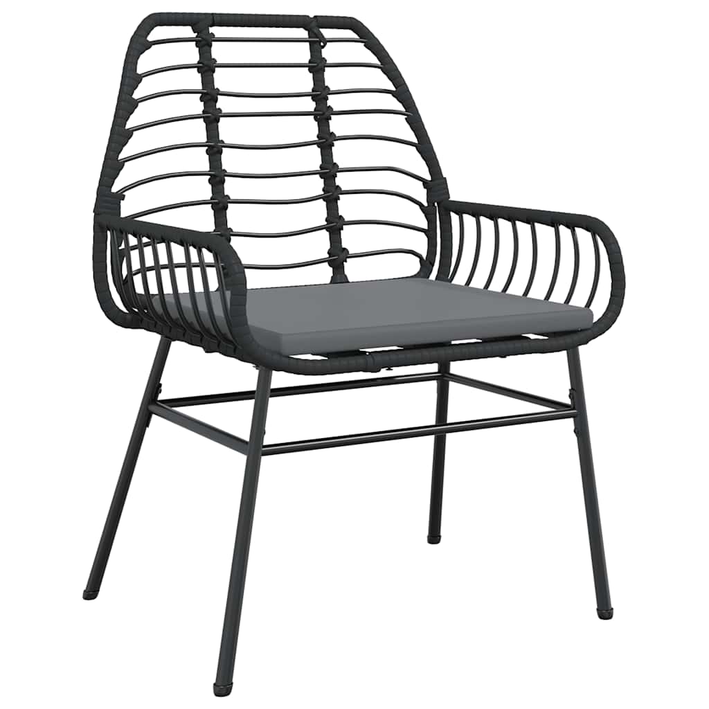 Set da Pranzo da Giardino con Cuscini 5 pz Polyrattan Vetro 3334551