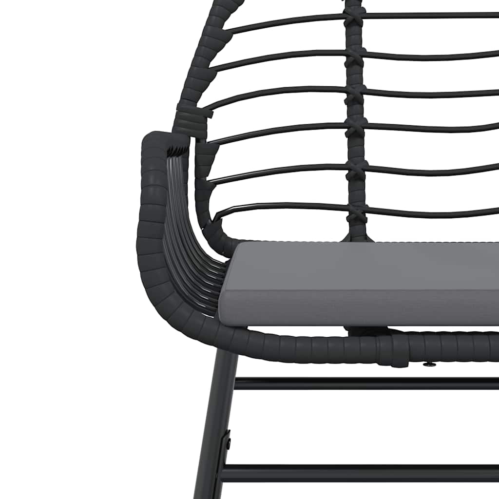 Set da Pranzo da Giardino con Cuscini 5 pz Polyrattan Vetro 3334551