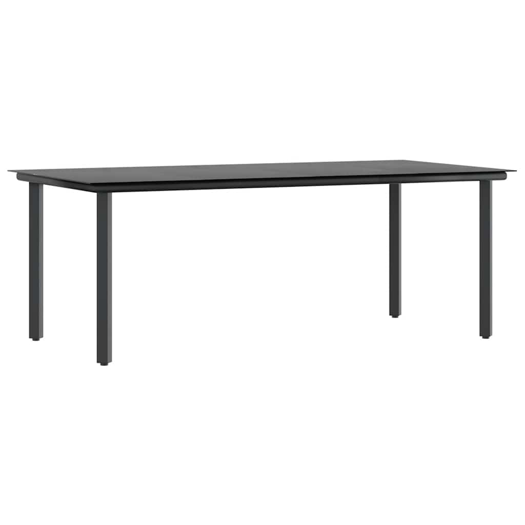 Set da Pranzo da Giardino 9 pz con Cuscini Polyrattan Vetro 3334561