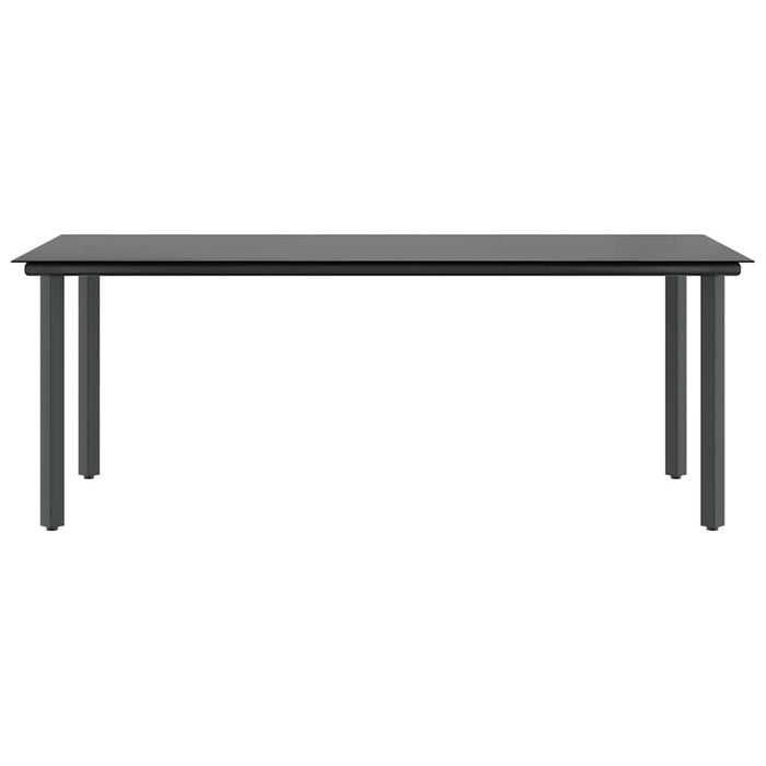 Set da Pranzo da Giardino 9 pz con Cuscini Polyrattan Vetro 3334631