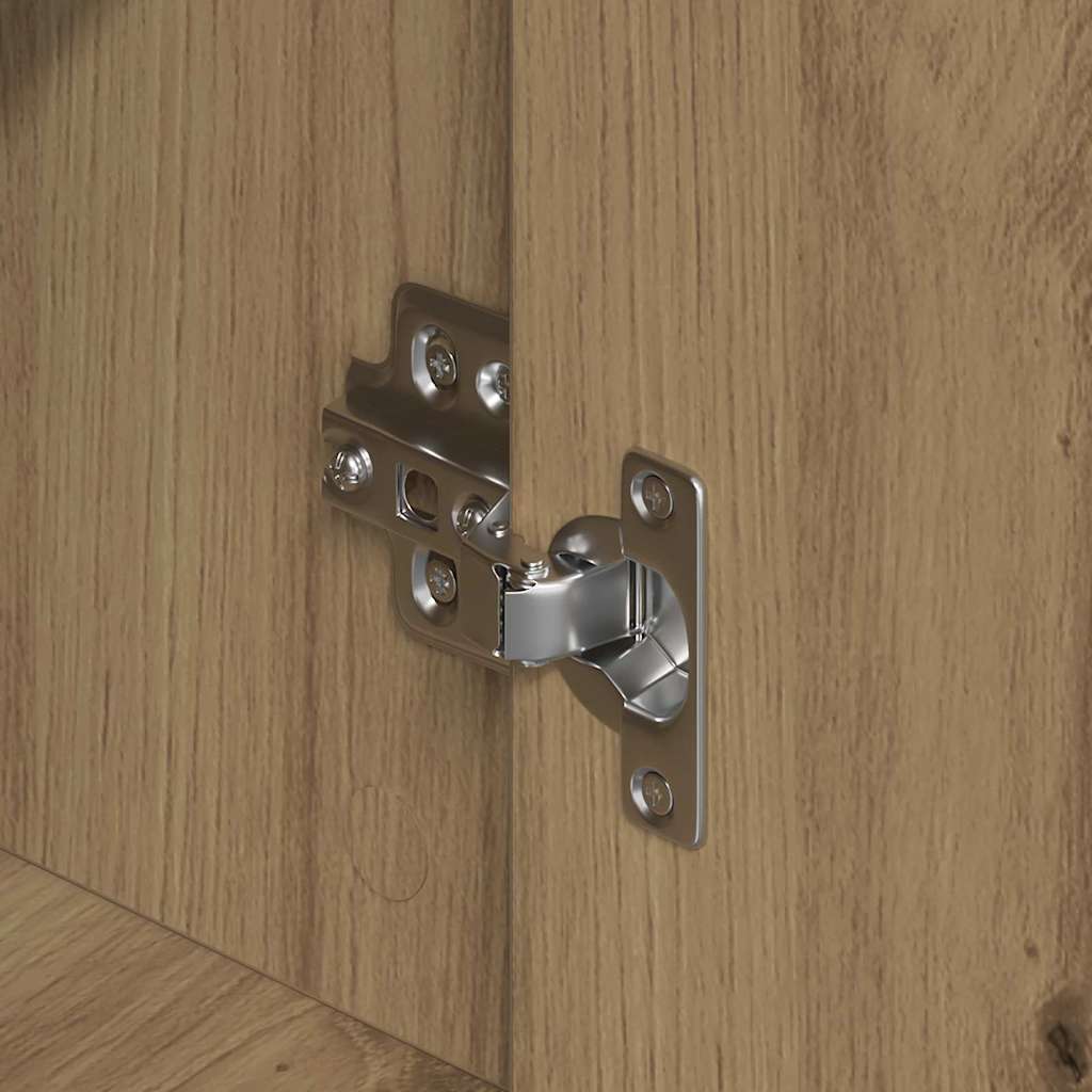 Credenza 2 pz-Set di 2 Buffet-Armadio da cucina Rovere artigianale 60 x 31 x 84 cm